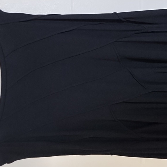 Black Pieced Fun Flowy Trumpet Flare Knit Skirt - Picture 2 of 8